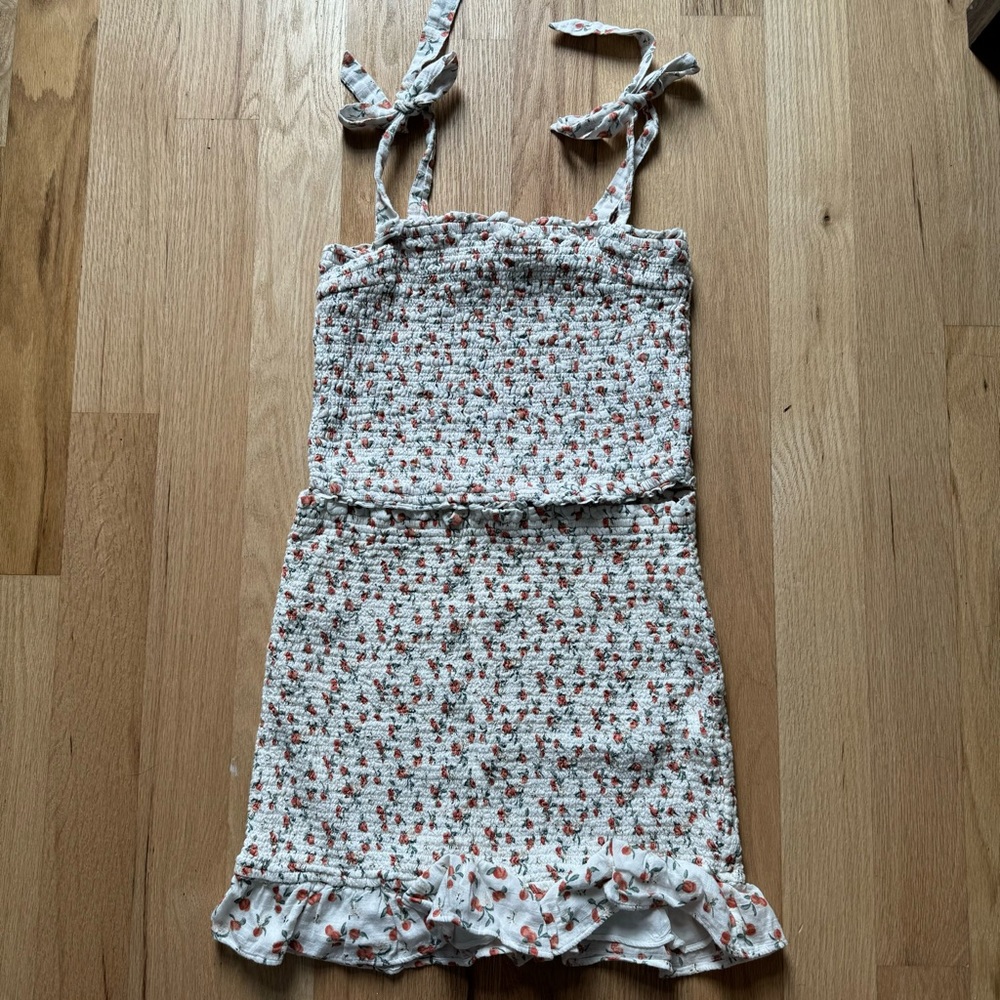 Abercrombie & Fitch XL pleated skirt and crop top set